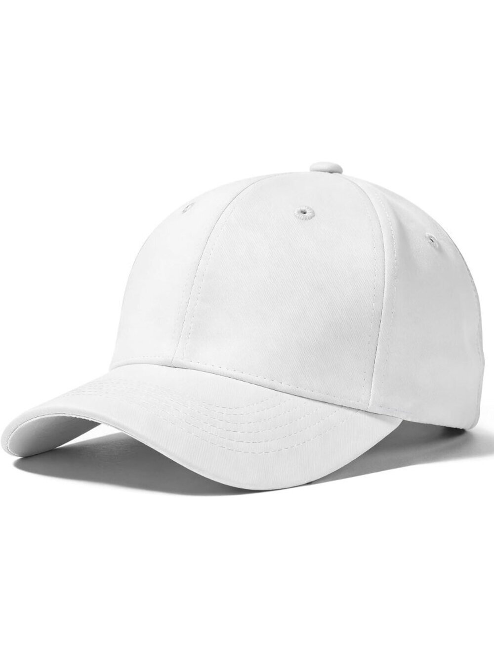 Unisex White Adjustable Low Profile Base Ball Cap Vintage Hat for Daily Use